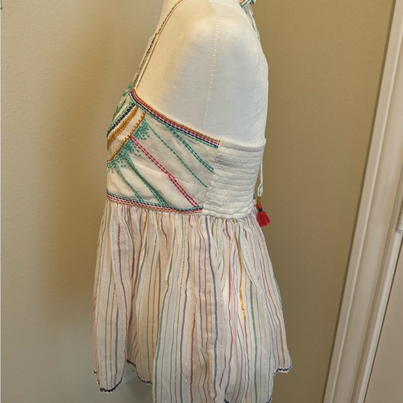 Anthropologie Women’s Floreat Size 6 Embroidered Halter Top - Picture 5 of 13